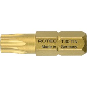 Rotec PRO Insertbit T 15 L=25mm C 6,3 TIN - 10 stuks - 8062015