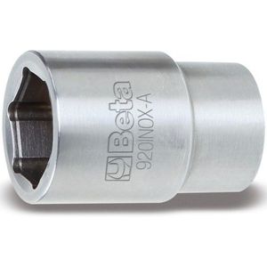 Beta 920INOX-A 19 Zeskant dopsleutels | 1/2" aandrijfvierkant | vervaardigd uit roestvast staal - 009203019 009203019