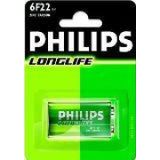 Philips Philips Longlife 9V batterij 6F22 blister 1 - 3111025