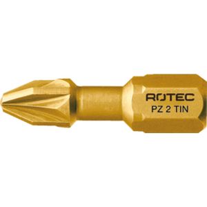 Rotec PRO Insertbit PZ 2 L=25mm C 6,3 Torsion TIN - 10 stuks - 8042002 - 804.2002