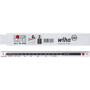 Wiha 41020072 Duimstok Longlife® All in One 2 m metrisch, 10 delen 15 mm - 33232