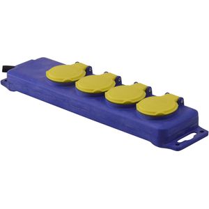 I-Watts Blok van 4 stopcontacten | - 3X1,5MM² | waterdicht - I-B4PE07 - I-B4PE07