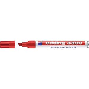 Edding Permanentmarker | rood | streepbreedte 1-5 mm spitse punt | 10 stuks - 4-3300002 4-3300002