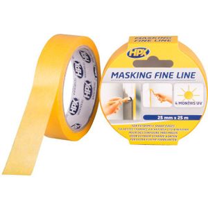 HPX Masking 4400 Fine Line | Oranje | 25mm x 25m - FP2525 FP2525