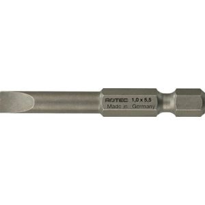 Rotec PRO Insertbit 0,8x4,0mm L=50mm E 6,3 BASIC - 10 stuks - 8121040