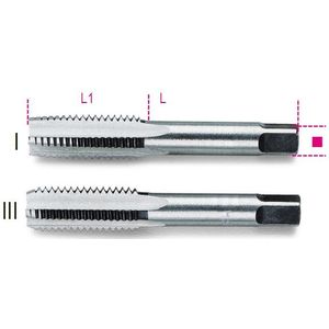 Beta Handtappen, fijne spoed, metrische draad verchroomd staal 433 22X1,5 - 004330225