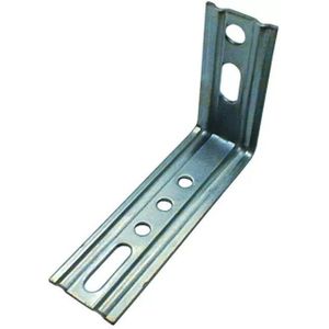 Waelbers Kozijnhoek m/ril 90° 120x65 mm, blauw verzinkt (GV) - 100 Stuk(s) - 470361.13