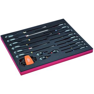 Bahco Foaminlay Fit&Go 3/3 met inbussleutels | gleuf- | Phillips- | Pozidriv-schroevendraaiers - 27-delig - FF1A1002