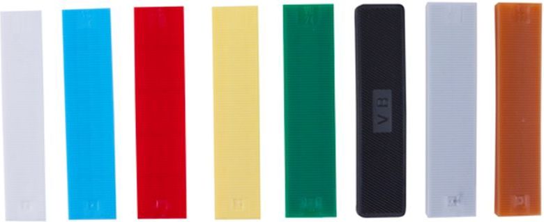 Zwaluw - Beglazingsblokje - Rood - 20 x 3 x 100 mm - 100 stuks