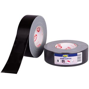 HPX Gaffer 6000 tape | Zwart | 25mm x 50m - AB2550 | 36 stuks AB2550