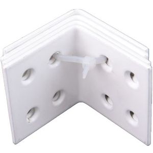 Waelbers Versterkingshoek 40x40mm wit - 50 Stuk(s) - 4315.11