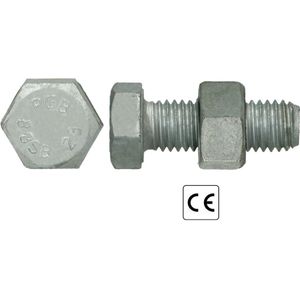 pgb-Europe PGB-FASTENERS | SB-bout CE 8.8 EN15048-1 M20x80 Tvz | 20 st F15048810020000803