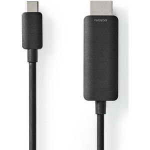 Nedis USB-C Adapter | USB-C Male naar HDMI | 1 m | 1 stuks - CCGP64655BK10 CCGP64655BK10