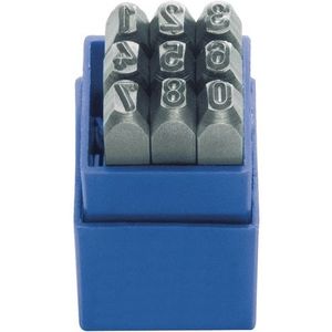Kukko Slagcijferset | 9-delig cijfers 0-9 | letterhoogte 8 mm in kunststofbox | 1 stuk - 328-108 - 328-108