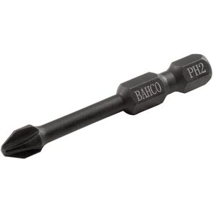 Bahco Torsiebit 1/4" | heavy-duty | voor Phillips schroeven | PH2 x 50 mm - retailverpakking - 66IM/50PH2-2P