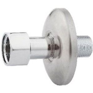 Kirchhoff Rechte verbindingsstuk, 3/8"ET x 1/2"IT, met rozet (2x) - 986262355