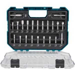 Makita Accessoires  D-74784 | Frezenset 8mm | 22-delig | In kunststof koffer - D-74784