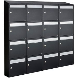 Allux - Flow Set - Brievenbus - Zwart - Modulair Systeem