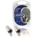 Bandridge F-Connector Weersbestendig RG6 Male Zilver | 1 stuks - BPP372 BPP372