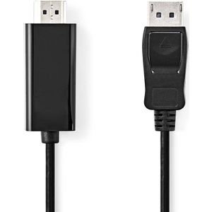 Nedis DisplayPort-Kabel | DisplayPort Male | HDMI | 2 m | 1 stuks - CCGB37100BK20 CCGB37100BK20