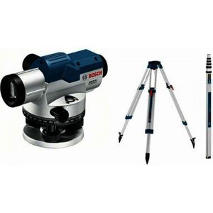 Bosch Blauw GOL 26 G Professional optisch nivelleertoestel | incl. BT 160 tripod en GR 500 meetlat  0601068003