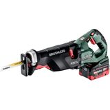 Metabo Accu-reciprozaag | SSEP 18 LTX BL MVT | 8,0 Ah LiHD accu (2 st) en ASC 145 supersnellader 602258810