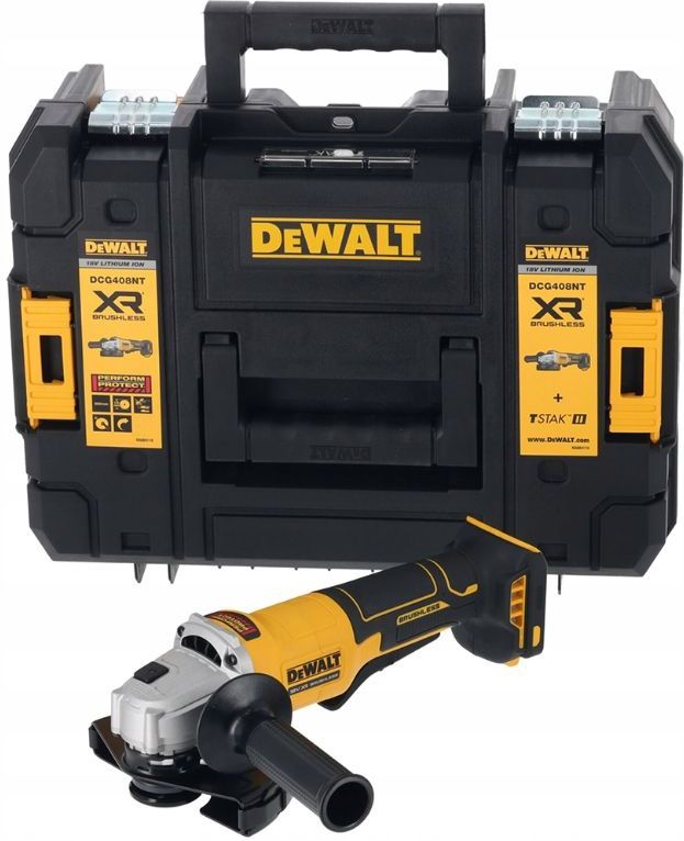 DeWalt - DCG408NT-XJ - Accu Haakse Slijper - 125mm - Zonder Accu's en Lader - TSTAK