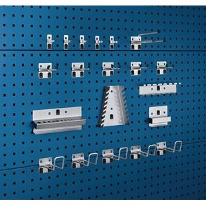Bott Gereedschaphouder-assortiment | BxH mm | 10 haken/5 houders/5 klemmen 20-delig | 1 stuk - 14030209 14030209