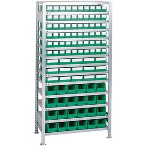 Promat Stellingkast | H2000xB1000xD400 mm | basistelling | 16 stalen legplanken | 90 x 3, 30 x 4 blauw - 9000449866 9000449866