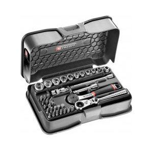 Facom Complete Doppenset 6-Kant 1/4'' En Access Met Ratels R.180Hx En R.161B - R.161-6P6HXPB - R.161-6P6HXPB
