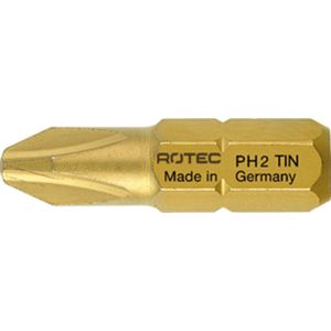 Rotec PRO Insertbit PH 2 L=25mm C 6,3 TIN - 10 stuks - 8002002