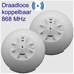 FITO - Hittemelder - Draadloos Koppelbaar - 230 Volt - 85 dB