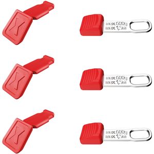 Knipex CC en TT Clips | rood | 3 stuks van elk - 00 63 06 TCR