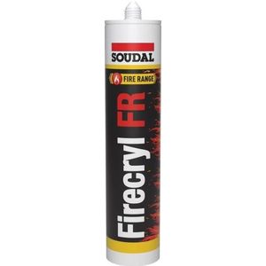 Soudal Firecryl FR | Brandwerende acrylaatkit | Grijs | 310 ml - 107433