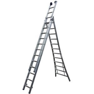 little Jumbo Reformladder SuperPRO geanodiseerd uitgebogen bomen - 3x9