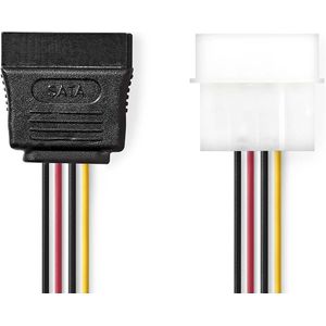 Nedis Interne Voedingskabel | Molex Male naar SATA 15-Pins Female | 0.15 m | 1 stuks - CCGP73500VA015 CCGP73500VA015