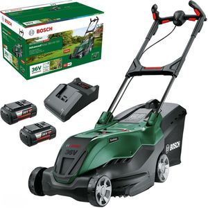 Bosch Groen Accu Grasmaaier AdvancedRotak 36V-44-750 | 2x 4,0 Ah accu + AL 36V-20 lader en opvouwbare opvangbak - 06008B9G02