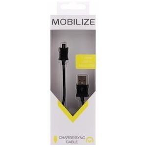 Mobilize Micro USB laadkabel 1,0 meter zwart