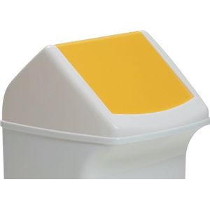 Durable Deksel | met gele inwerpklep | voor afvalcontainer 40l | Kunststof PE | 1 stuk - 1801574013 1801574013