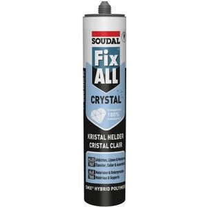 Soudal Fix - All Crystal | Lijm- en voegkit | Transparant | 290 ml - 110980