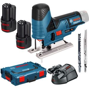 Bosch Blauw GST 12V-70 Professional Accu decoupeerzaag | in L-Boxx | 12v 2.5Ah - 06015A1003