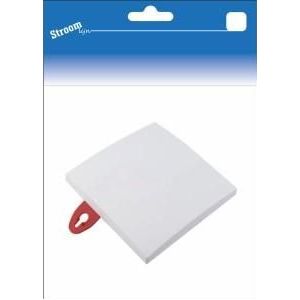 Stroomlijn - Blindplaat - Wit - 110 x 110 x 15 mm