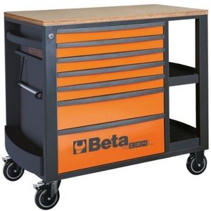 Beta RSC24L/7-O Gereedschapswagen verrijdbare werkbank met 7 laden en legborden - 024004371 024004371