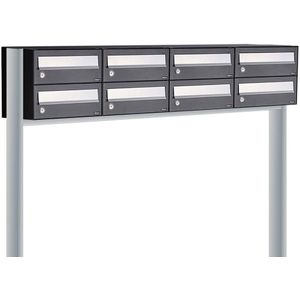 Allux - Hive Set 4-Breed 2-Hoog - Brievenbus - Zwart - Aluminium