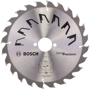 Bosch Accessoires Cirkelzaagblad Precision 190X2X30/-,T24 - 2609256869