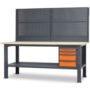 Beta - C58Bc-W2,1 4C/O+Svr Werkbank - 4 Laden - 2100x750x904 mm