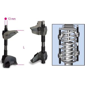 Beta - Veerspanner 1556/2A - Gereedschap - Zwart - Staal