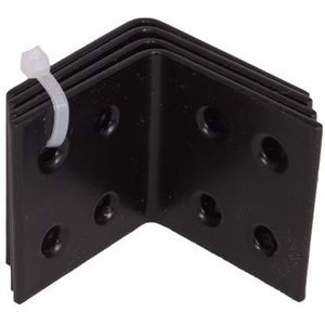 Waelbers Versterkingshoek 40x40mm zwart - 50 Stuk(s) - 4317.11