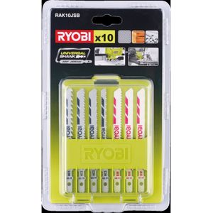 Ryobi RAK10JSB | 10-delig Decoupeerzaagblad Set compatibel met RJS720, RJS750, RJS850, RJS980 en RJS1050 - 5132002702 - 5132002702