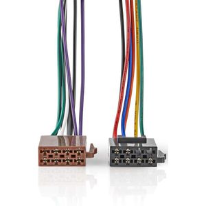 Nedis ISO-Kabel voor Autoradio | ISO-compatibiliteit: Standaard | 0.15 m | Rond | PVC | Doos - CAGBISOSTANDVA